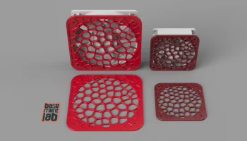 Крышка охлаждающего вентилятора &Oslash; 80 / 120 мм Voronoi Des.. 1