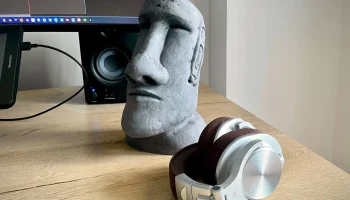Подставка для наушников и декоративная скульптура Moai He... 2