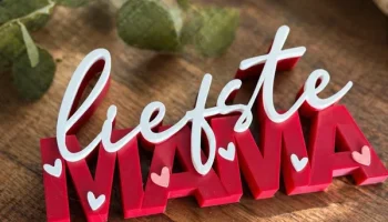 Знак Liefste Mama | Подарок ко Дню матери | 3D-печатный д..