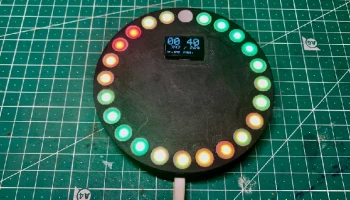 24-часовые часы для светодиодов ws2812b............