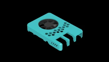 Крышка корпуса Hazi's Raspberry Pi 4 + крепление для вентиля 9