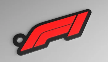Брелок F1 - контурный (выпуклый) логотип Формулы 1