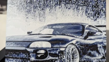 Toyota Supra под дождем ХЮФОРЖ