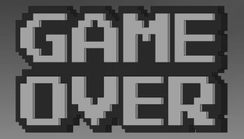8-битный Game Over - Магнит на холодильник 1