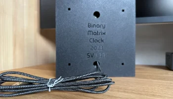 Двоичные матричные часы 6