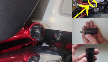 Снятие сиденья Honda Monkey без инструмента............