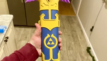 Legend of Zelda Master Sword Scabbard (BOTW) (TOTK) (Полн...