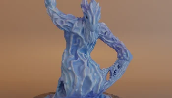 Элементаль воды - миниатюра D&D (без поддержки/подходит для FDM) Элементаль воды - миниатюра D&D (без поддержки/подходит для FDM)