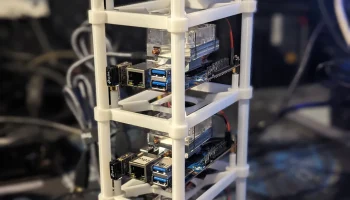 Стекируемая подставка OrangePi5 Tower с охлаждающим венти...