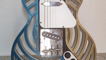Modulcaster - Les Paul - модульная гитара, напечатанная на 3D-принтере, со сменными стилями. 4