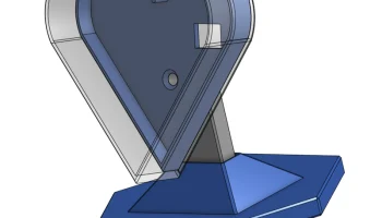 Простая подставка для набора светодиодных сердечек своими.. 3