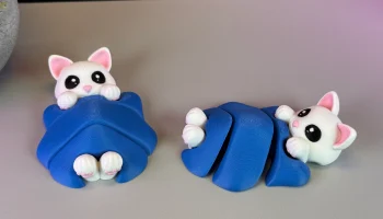 Шарнирный милый кот