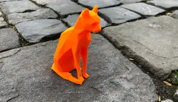 Низкополигональная кошка 3
