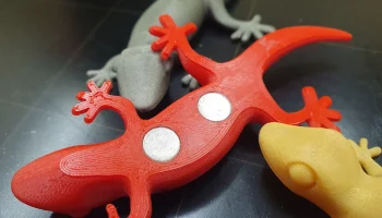 Магнит на холодильник Gecko 8х3мм. 1