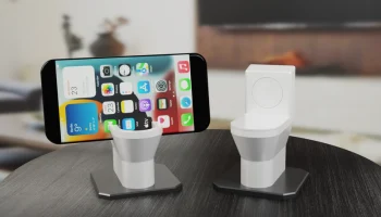 Док-станция для зарядки унитаза для Apple Watch и iPhone... 5