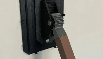 Рычажный переключатель Minecraft с шестерней (плоский пер... 2