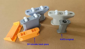 DIY-Виадук для KATO-Unitrack, двойные опоры........