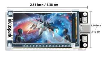 Чехол и подставка для LCD-дисплея ideapark ESP32 1,9 дюйм.. 2