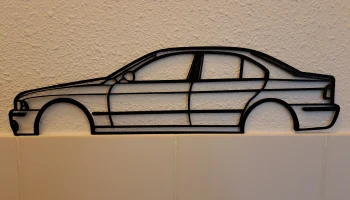 BMW 5 серии E39/5series силуэт настенное искусство 2
