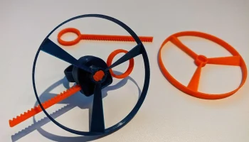 Улучшенное кольцо на палец 3D Pull Copter - версия с винт...