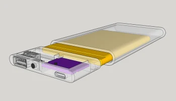 Внешний аккумулятор USB C с быстрой зарядкой, 12 мм, со с.. 1