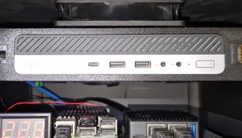 Крепление HP Elitedesk mini 10 дюймов в стойку с трапецев...