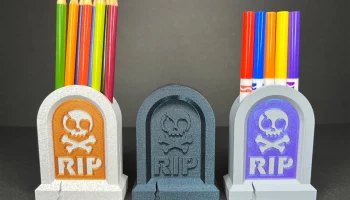 Подставка для карандашей RIP Gravestone + украшение на Хэ...