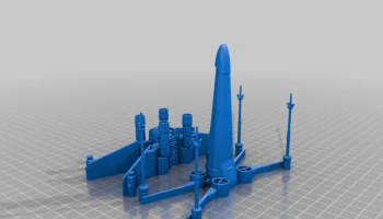 Звездные войны X Wing, S-образные крылья в атакующей пози... 1