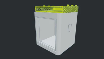 X3D Hex-a-Hub Стояк AMS и боковая стенка HSW 1