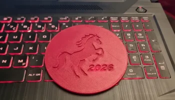 Подставка для стекла 2026 Год Лошади........