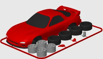 Карта комплекта Mazda RX-7 (FD3S) (масштаб 1:24) 1