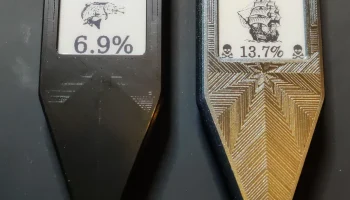 Ручка пивного крана с пассивным дисплеем NFC E Ink