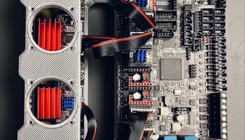 Крепление DIN для BTT Octopus pro + 4x BTT TMC5160t PLUS... 4