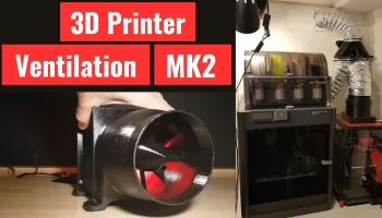 Линейный вентилятор для вентиляции 3D-принтера - воздуховод  3