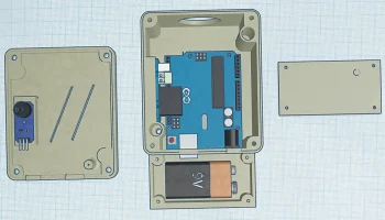 Корпус Arduino Uno + Relai + micro = sonom&egrave;tre