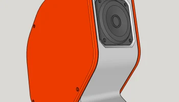 Компактный портативный динамик, напечатанный на 3D-принте.. 3