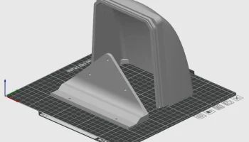 Кожух Elegoo Centauri Carbon Canvas/Нижнее крепление Remi... 2