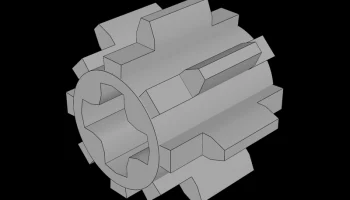 Совместимость с Lego (10928.dat) Technic Gear с 8 зубьями...