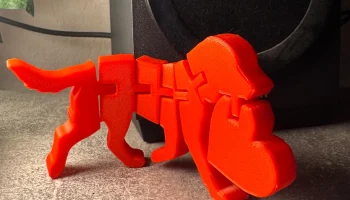 Собака Flexi ко Дню святого Валентина - игрушка с шарнирн.. 2
