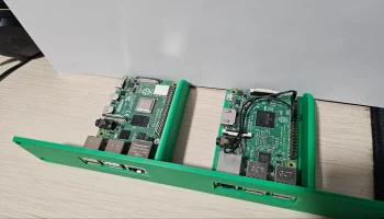 Raspberry Pi 2B/3B/4B/5B для монтажа в 10-дюймовую стойку... 2