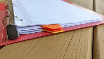 Разделитель папок - закладки для папок с 3 кольцами 2