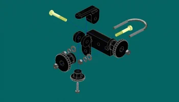Крепление для камеры T-Post 1/4-20 2