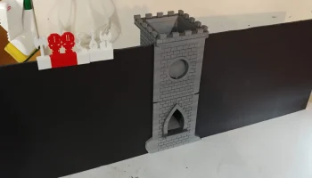 D&D Dice Tower и экран DM с каналами диаметром 5 мм 3