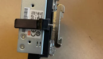 Крепление с помощью зажимов на DIN-рейку Meanwell psu rs-.. 1