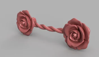 Розовая ручка шкафа