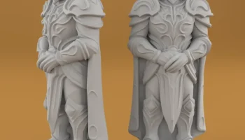 Органические шахматы STL Художественный дизайн для 3D-печ... 6