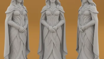 Органические шахматы STL Художественный дизайн для 3D-печ... 7