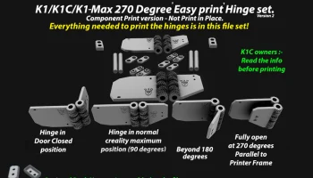 Петли с редуктором на 270 градусов (V2) для K1/K1 Max/K1C...