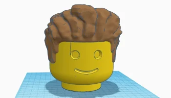 Шиньон для минифигурки Mega Lego (масштаб 10:1)