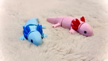 Детский аксолотль розовый - милое коренастое гибкое сущес... 2